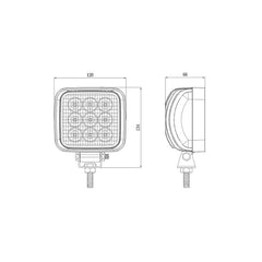 5inch 27W Utility High Intensity LED Work Light E-Mark Approved