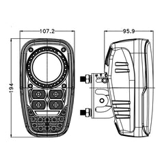 Combo 9 Inch LED Headlight|IP68 Waterproof|ECE R10|Safety Lights for Forklifts