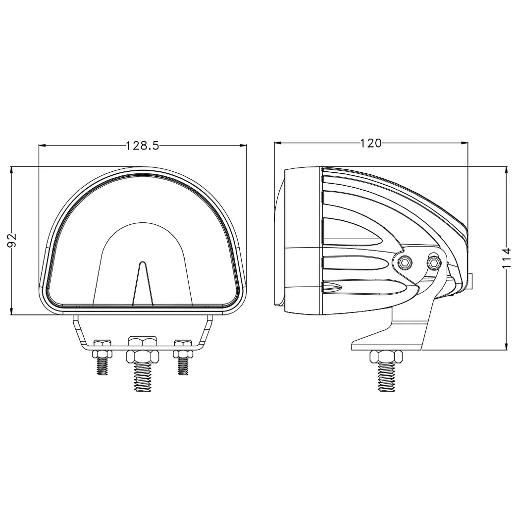 5inch 20W 9-110V Forklift Safety Blue Red Green Arc Beam LED Light