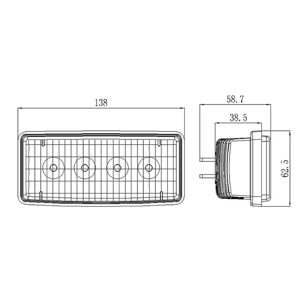 5.5 inch 12W Agriculture John Deere LED Work Light